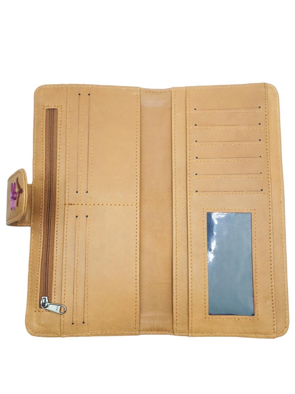 Travel Wallet Leather | Casual Clutch | Regular Size - ZANSKAR ARTS