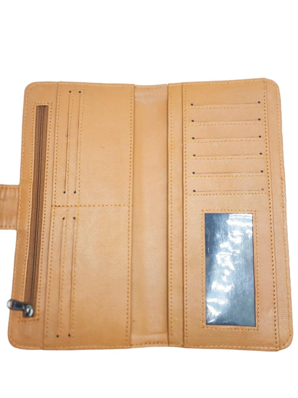 Travel Wallet Leather | Casual Clutch | Regular Size - ZANSKAR ARTS