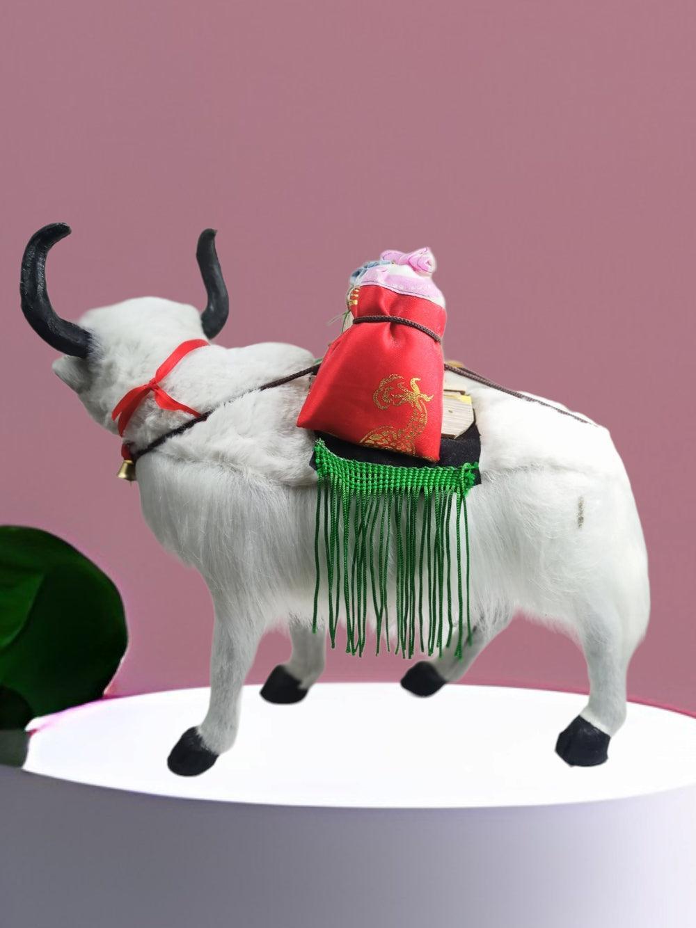 White Ladakh Yak | Yak 12 inches | Home Decorations - ZANSKAR ARTS