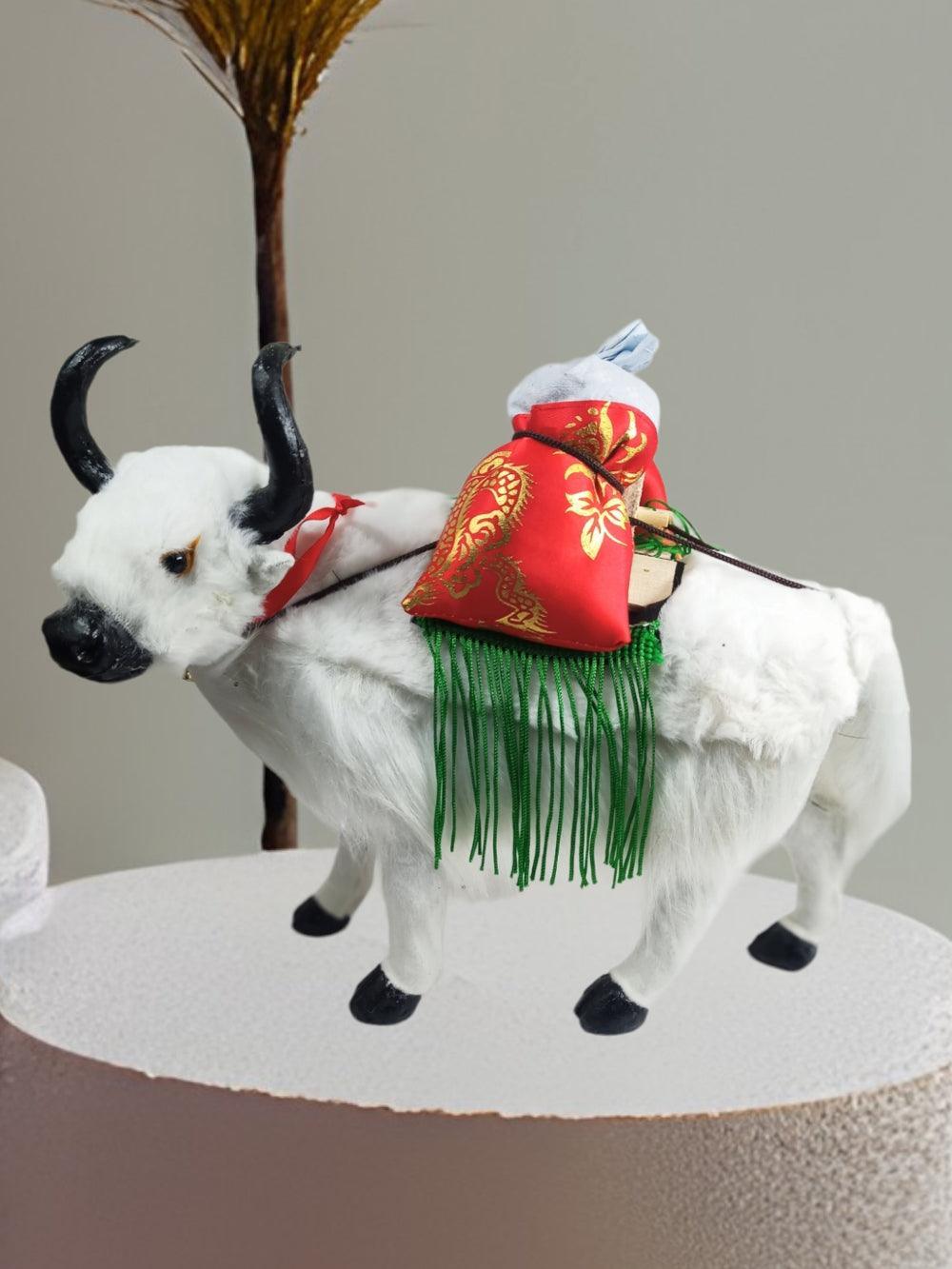White Ladakh Yak | Yak 12 inches | Home Decorations - ZANSKAR ARTS