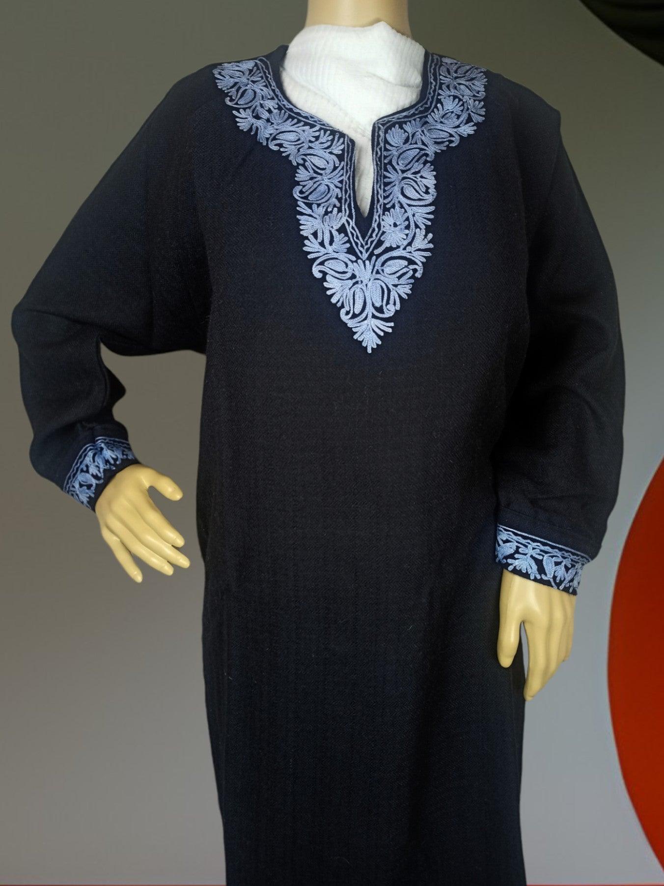 Women Yak Wool Faran | XL Back | V Neck - ZANSKAR ARTS