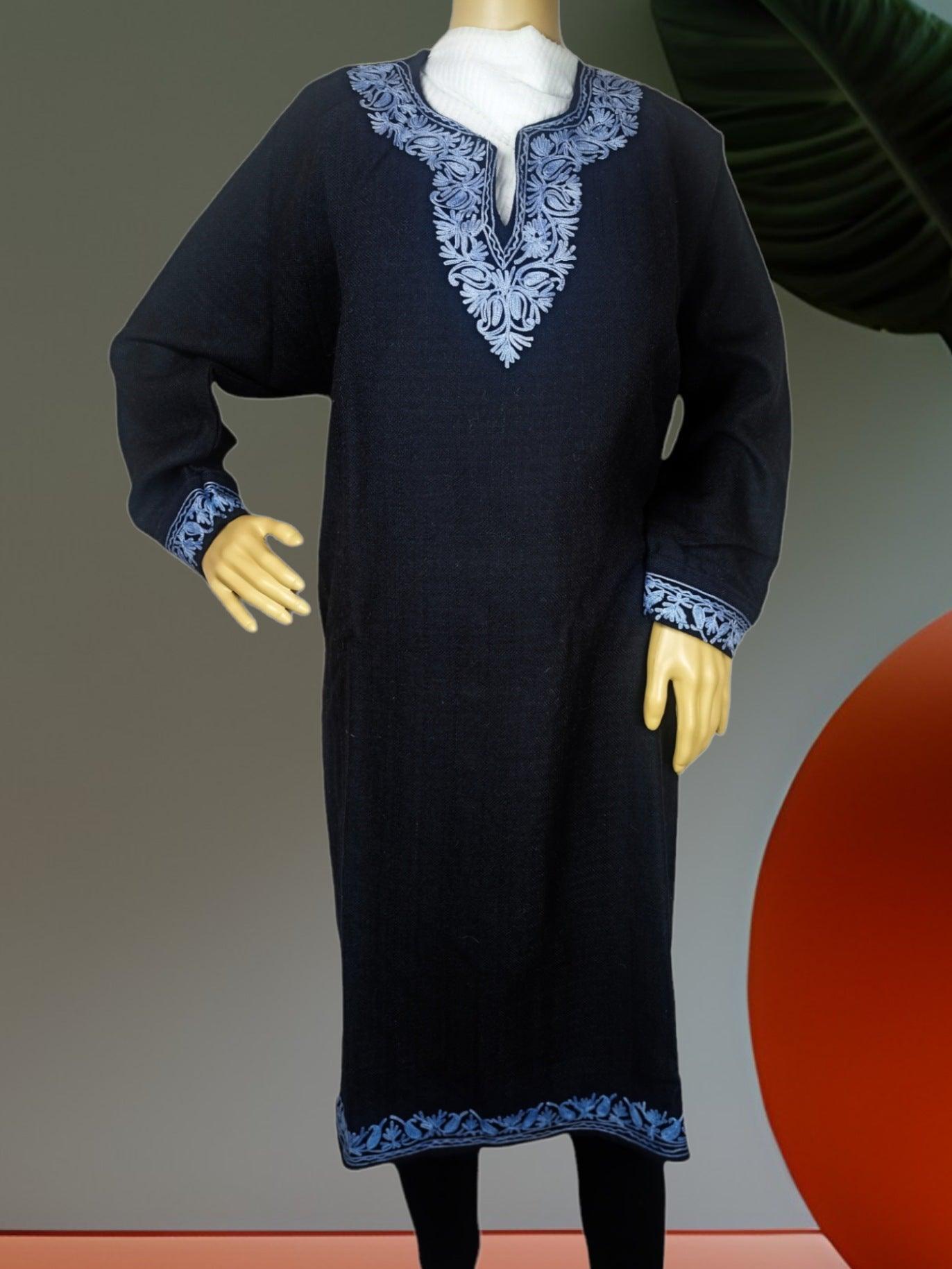 Women Yak Wool Faran | XL Back | V Neck - ZANSKAR ARTS