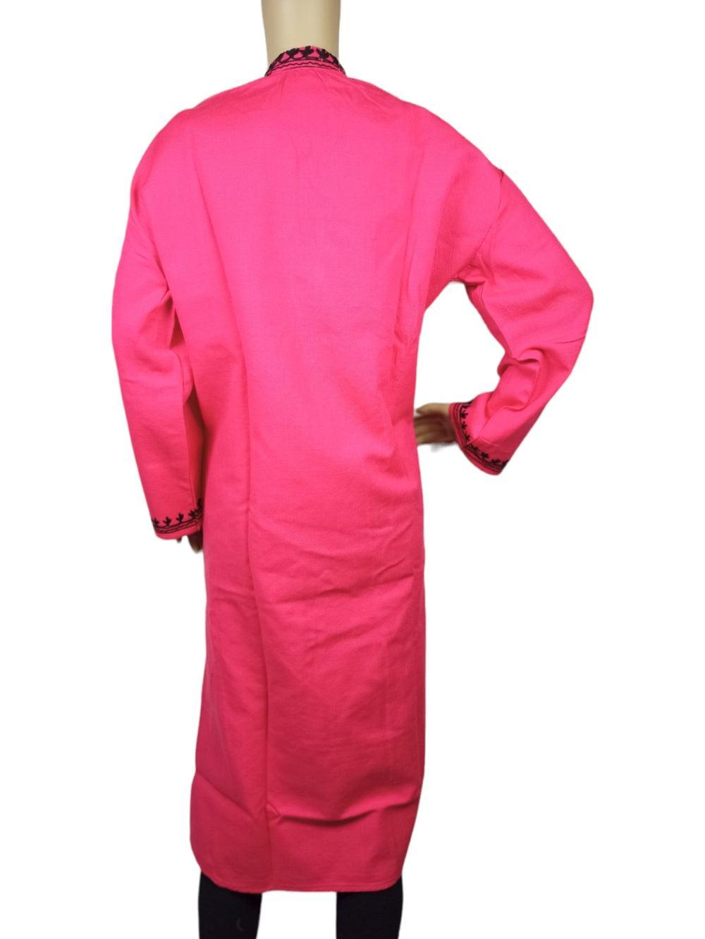 Woolen Long Kurties | Coller V - Neck - ZANSKAR ARTS