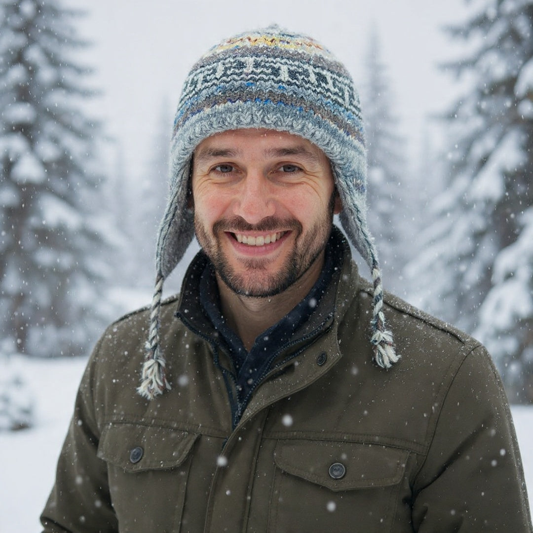 Yakwool Men Cap | Qureshi | Fleece inside | Handwoven