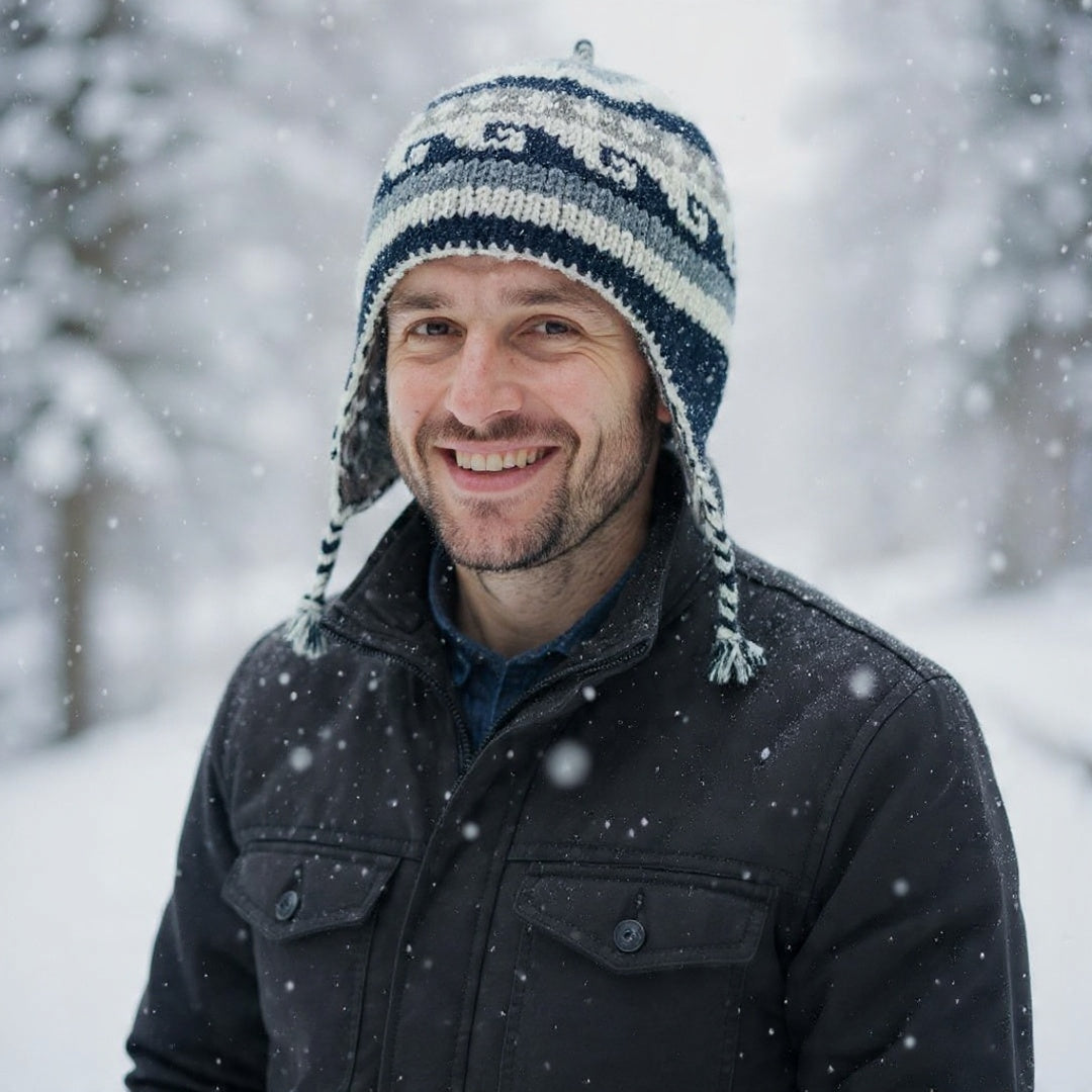 Yakwool Men Cap | Qureshi | Fleece inside | Handwoven