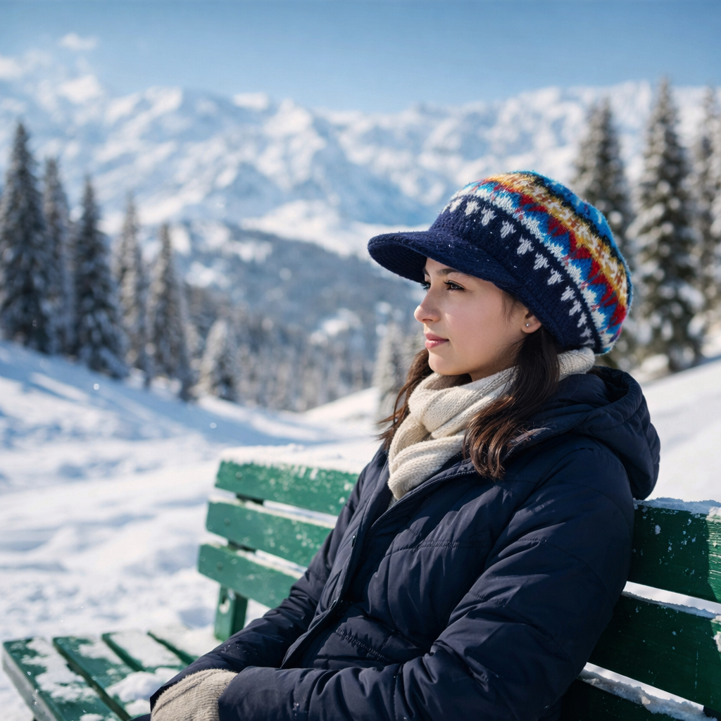 Woolen Sun Shade  Cap  | Handwoven | Fleece inside