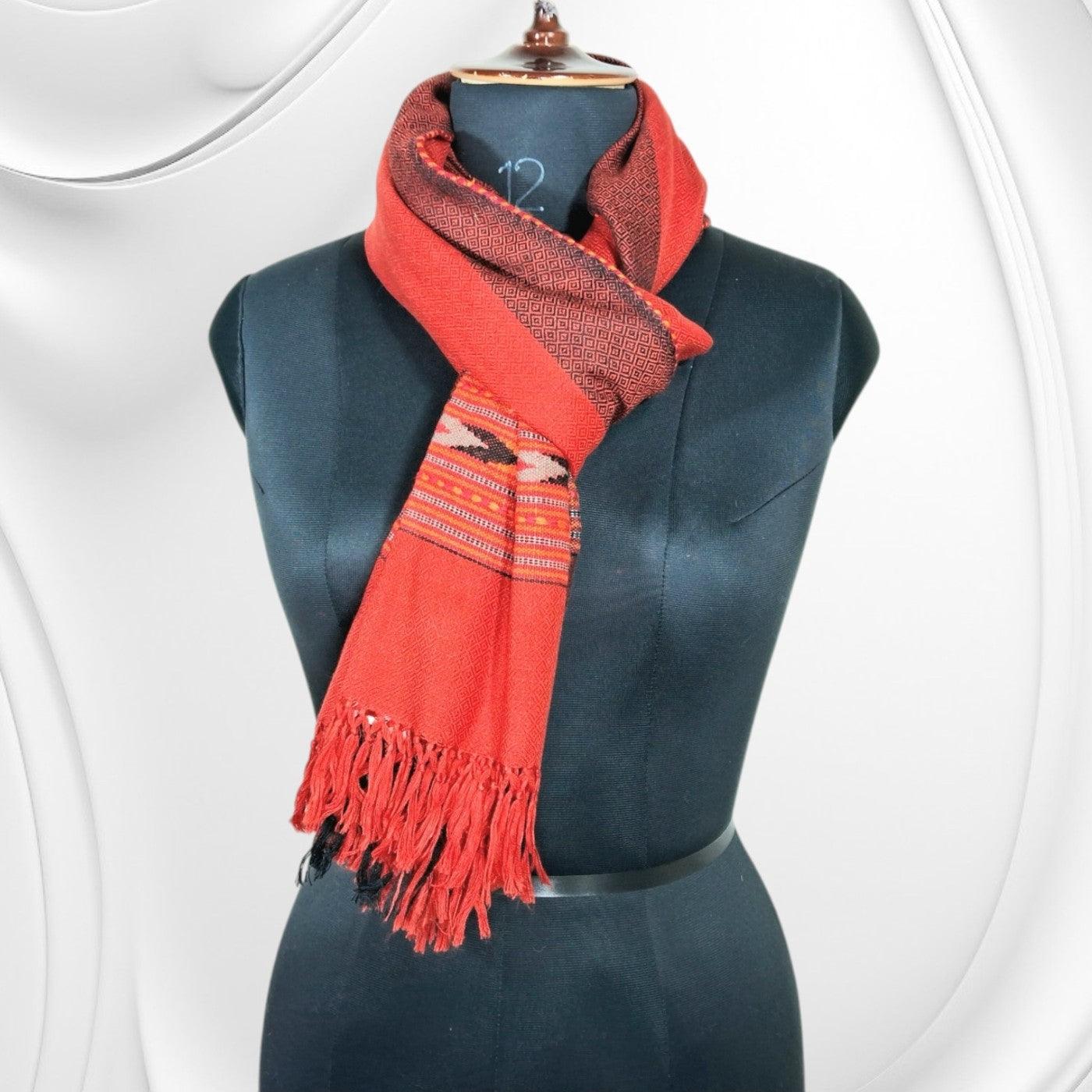 Yak Wool Stoles | Red Colour | Handwoven
