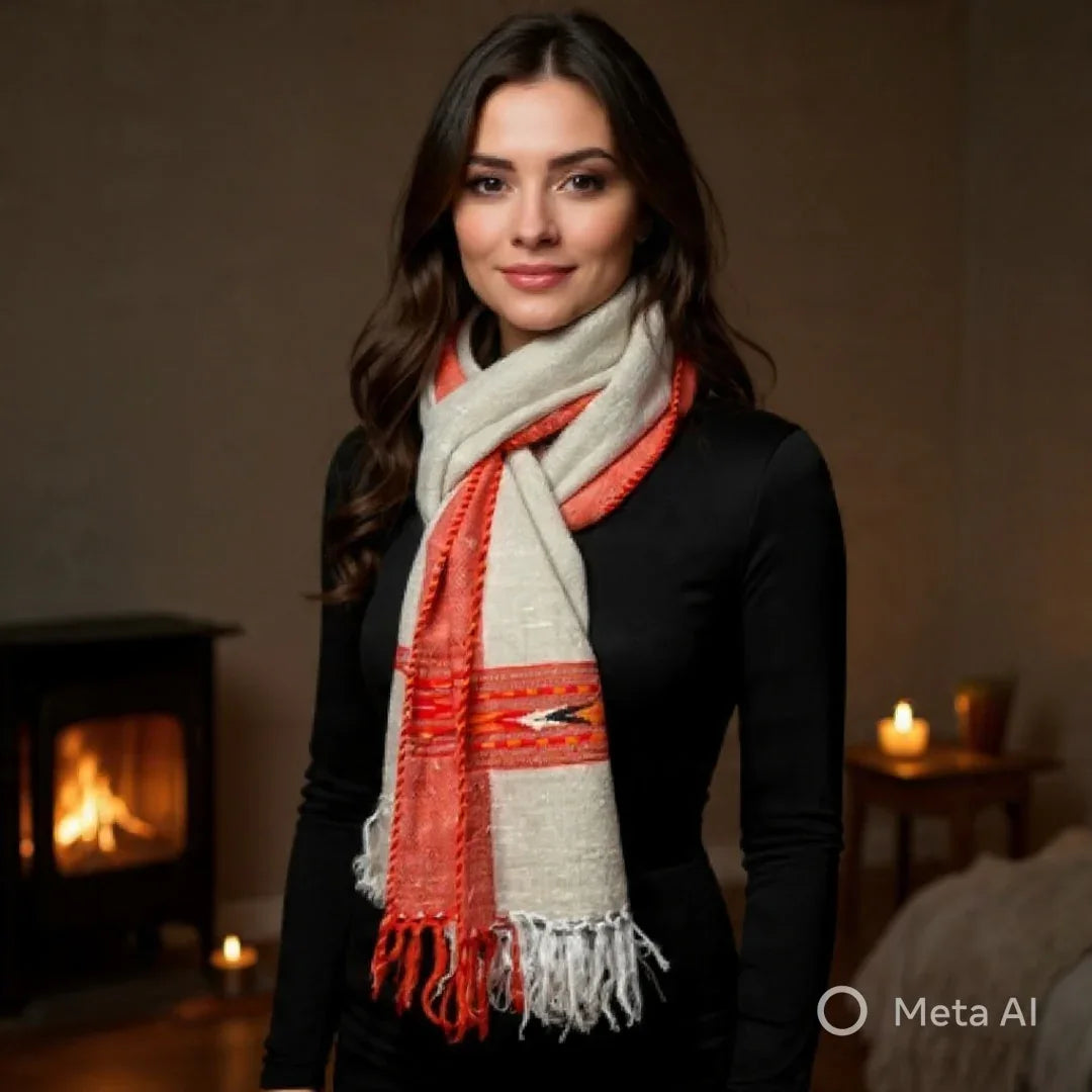 Yak Wool Stoles | Silver Grey | Handwoven