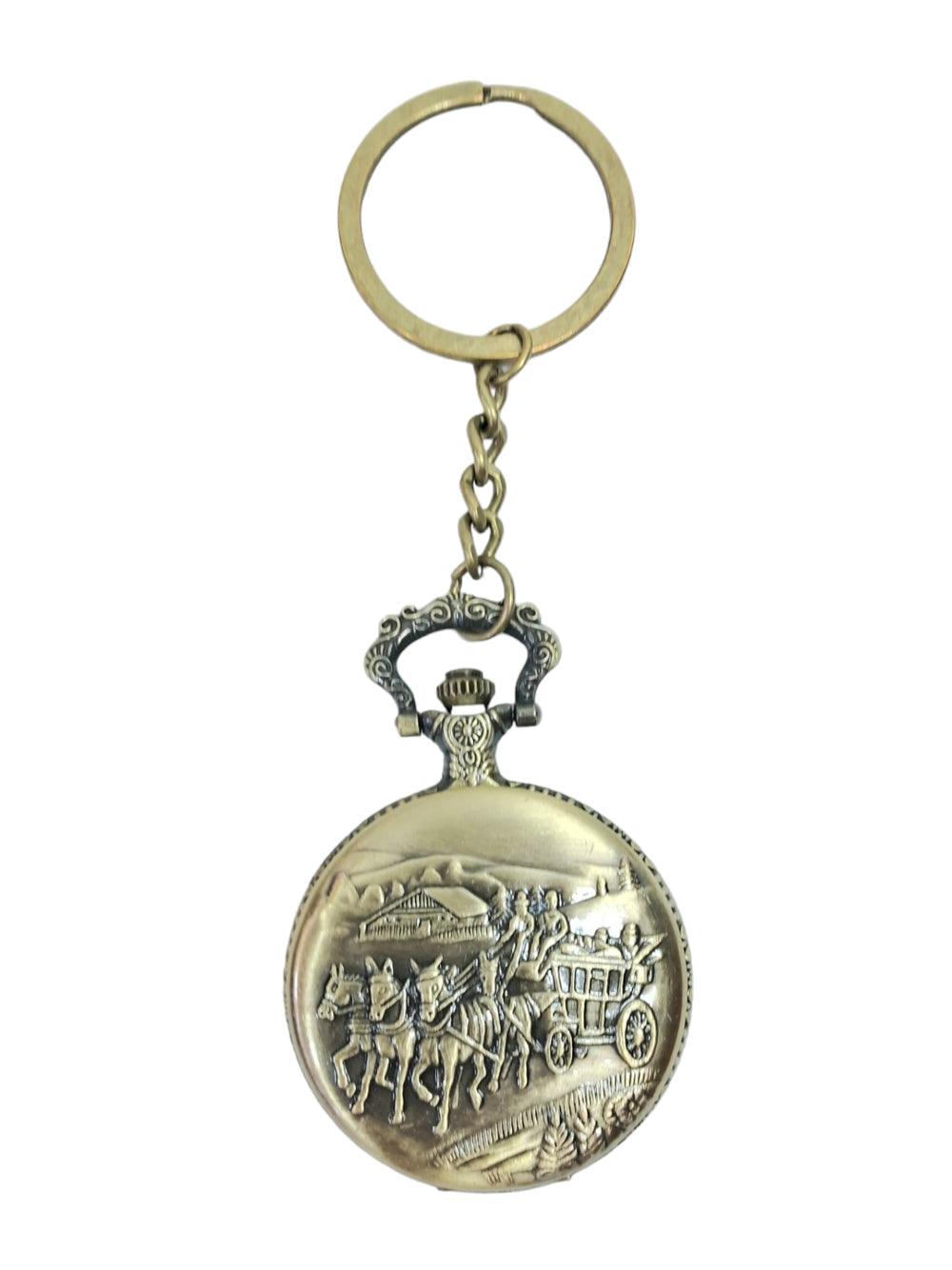 Antique Watch | Metal Keychain | Pocket Watch