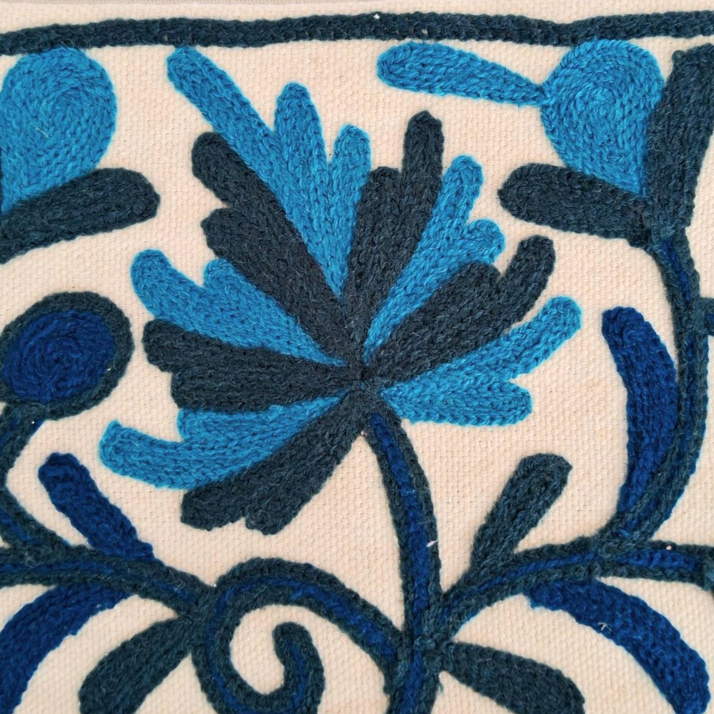 Hand Pouch | Crewel Clutch | Kashmiri Crewel Embrodery