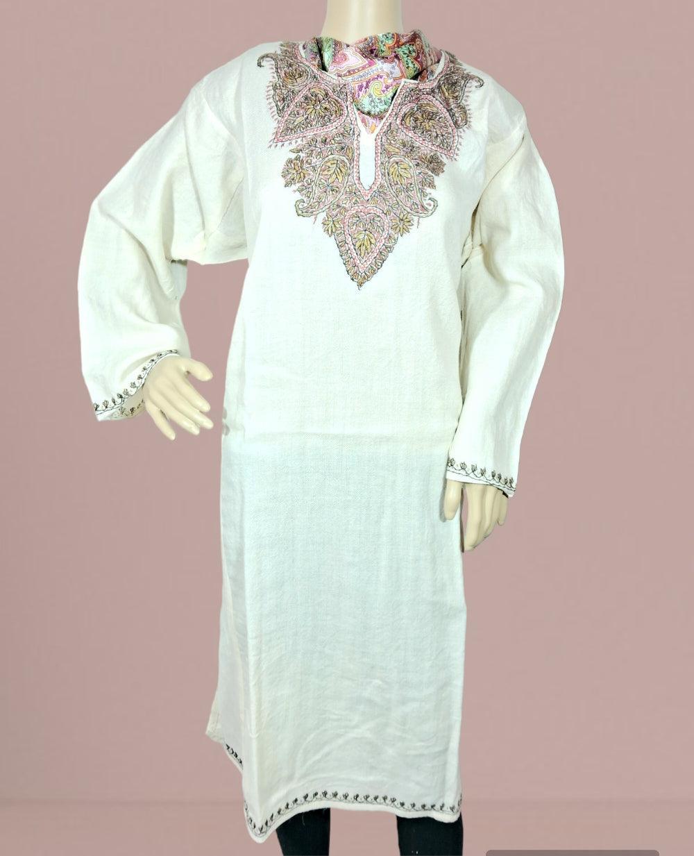 Women Cashmilon Kurties | Needle Work Kurties | Kashmiri Culture