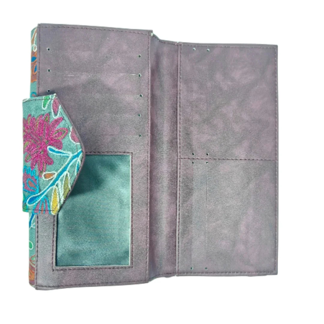 Embroidered Clutch | Floral Embrodery Clutch | Double Side Clutch