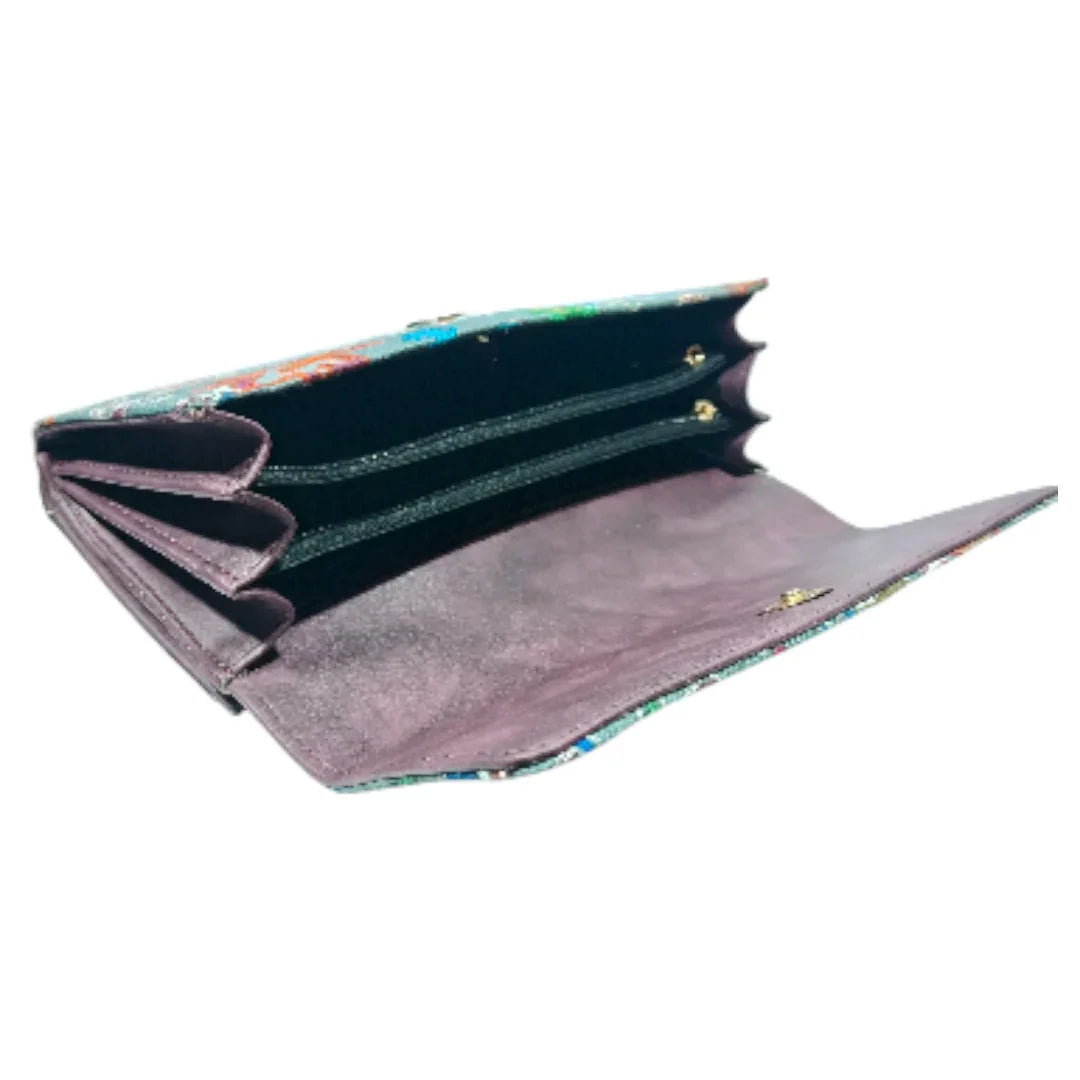 Embroidered Clutch | Floral Embrodery Clutch | Double Side Clutch