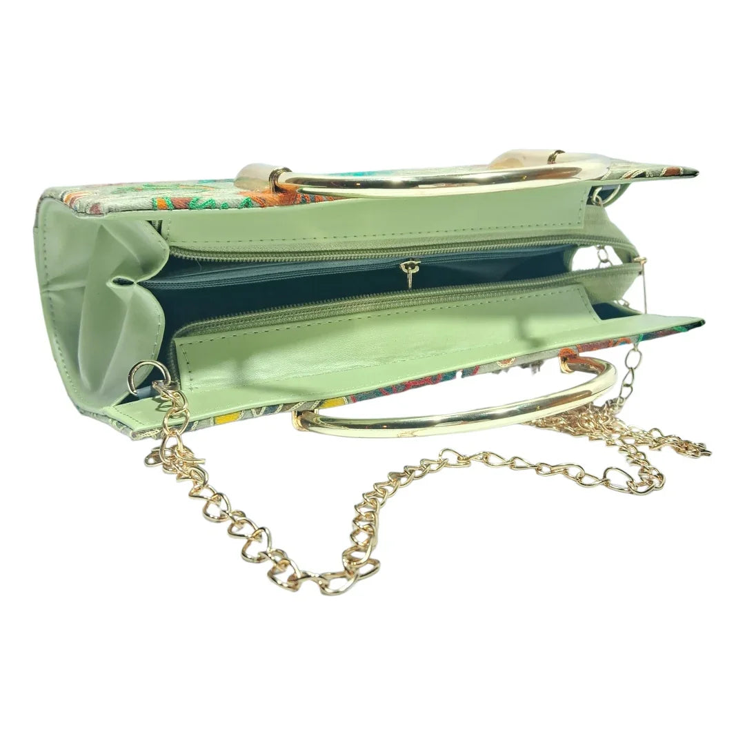 Elevate style Kalamkari chain sling bag | Women Hand Bag | Sling Bag