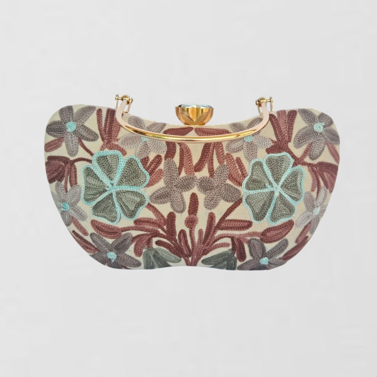 Embroidered Clutch |  Box Clutch For Women | Party Bridal  Clutch