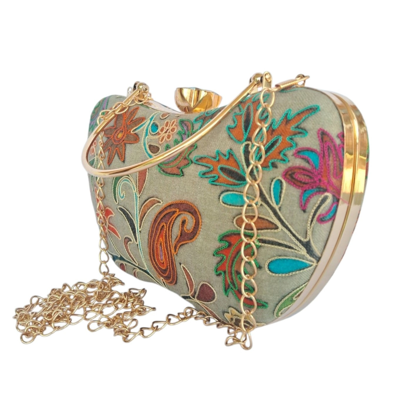 Embroidered Clutch |  Box Clutch For Women | Party Bridal  Clutch
