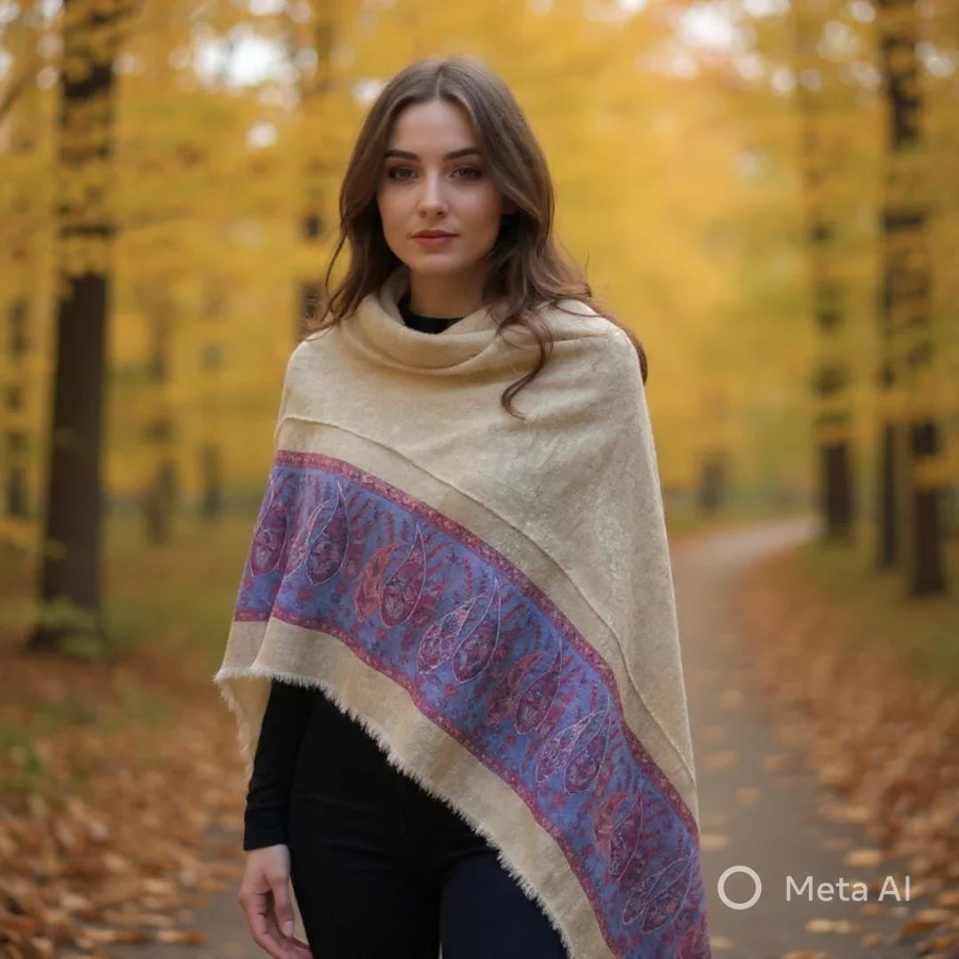 Pashmina Shawl | Self Designed Shawl | Kani Palla Shawl