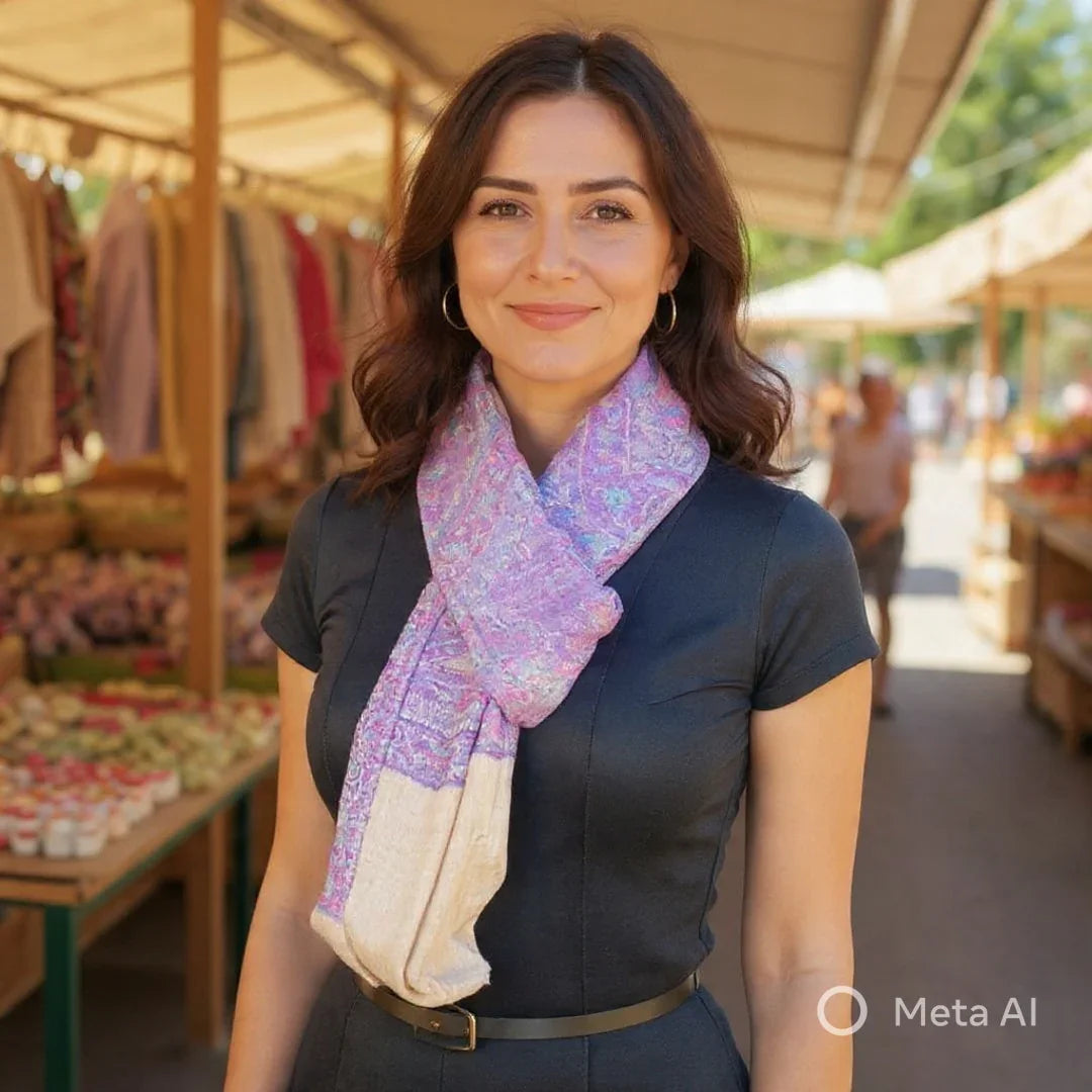 Pashmina Stole | Self Designed Stole | Kani Stole Full