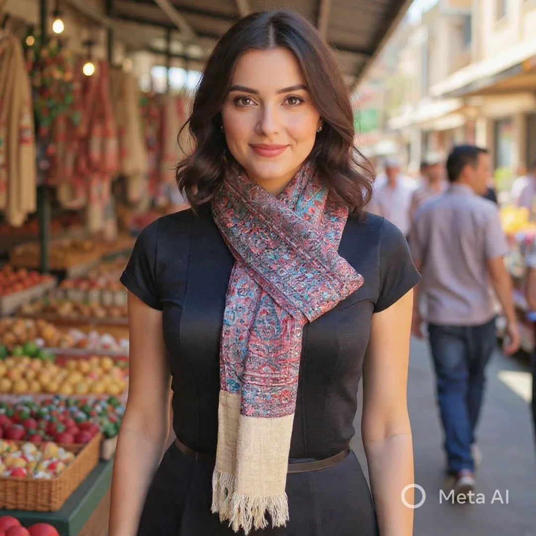 Pashmina Stole | Self Designed Stole | Kani Stole Full