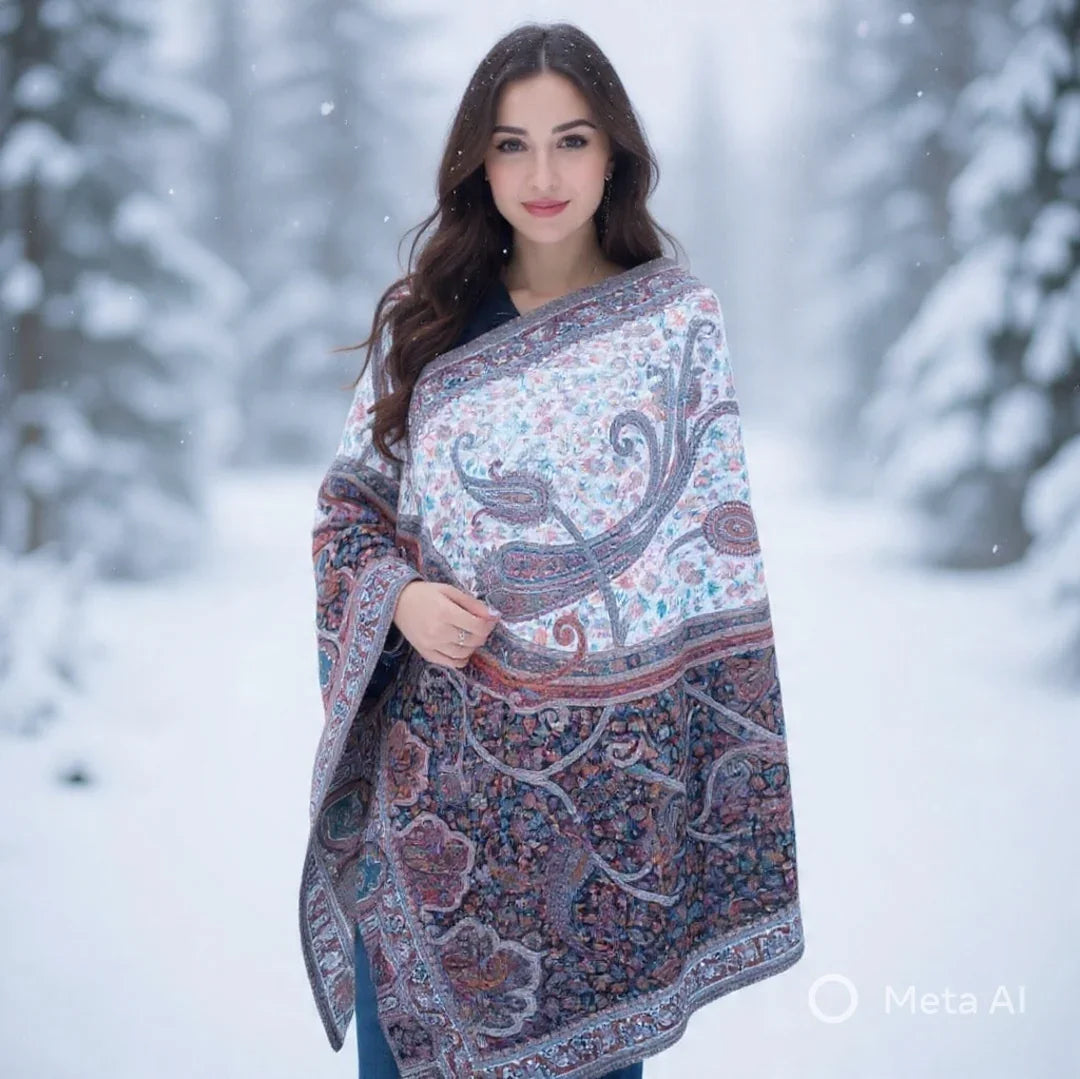 Kani Wool Shawl | Woolen Shawl | Multicolor