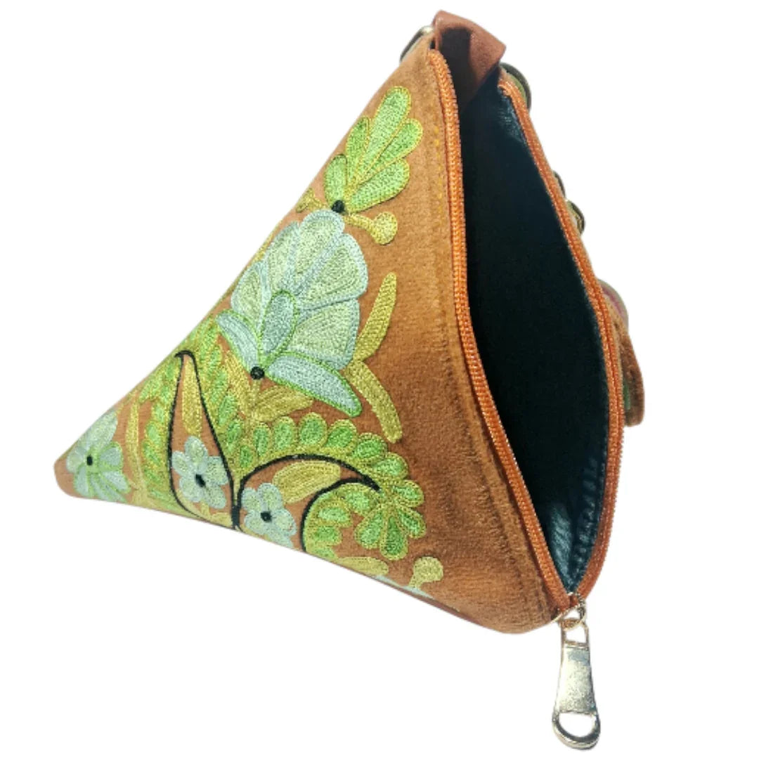 Women Traditional Samosa Potli | Samosa Hand Bag | Embroidery Purse Bags