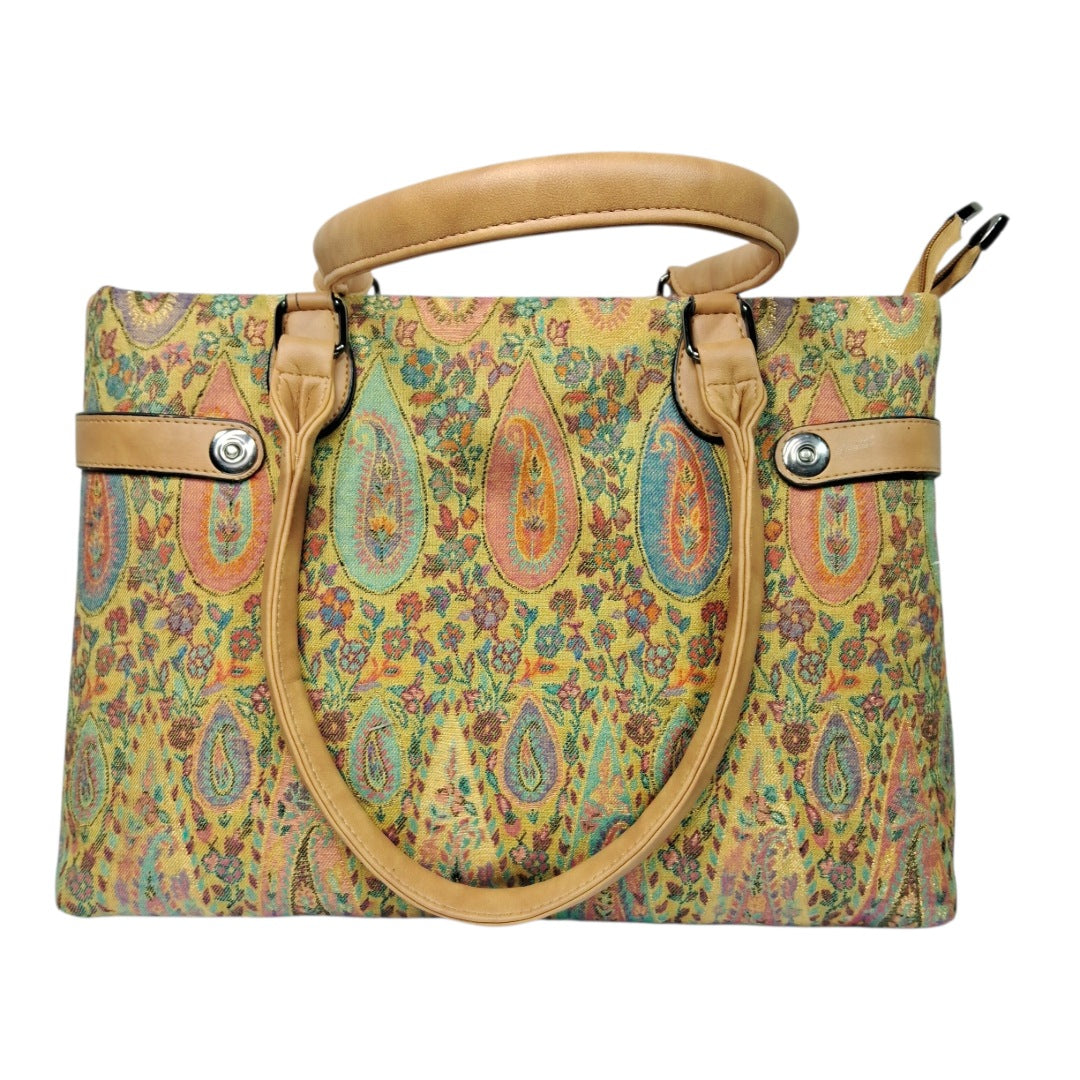 Kani Shoulder Bag | Handmade Kani Embroidered Bag | Hand Bag Kani