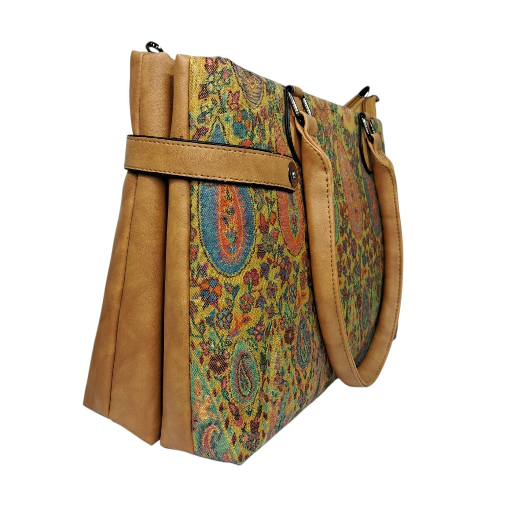 Kani Shoulder Bag | Handmade Kani Embroidered Bag | Hand Bag Kani