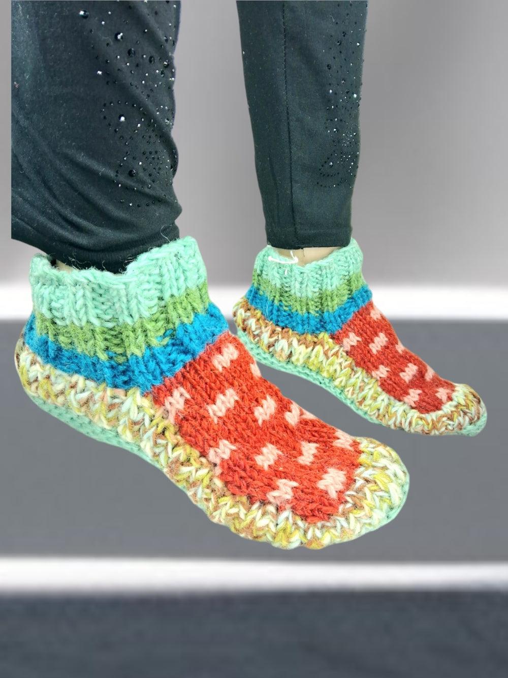 Hand Knitted Socks | Yak Wool Socks | Fleece Socks - ZANSKAR ARTS