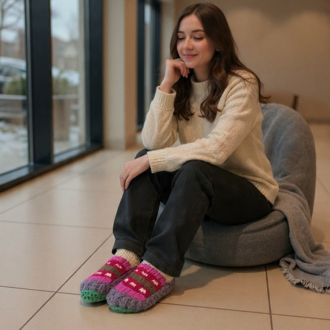 Women Woolen Socks| Yak Wool Socks | Knitted Socks