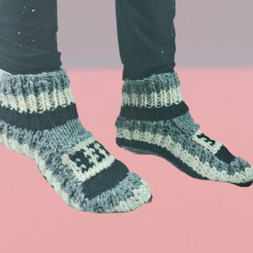 Hand Knitted Socks | Yak Wool Socks | Fleece Socks - ZANSKAR ARTS