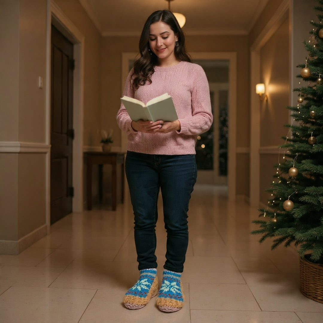 Women Woolen Socks| Yak Wool Socks | Knitted Socks