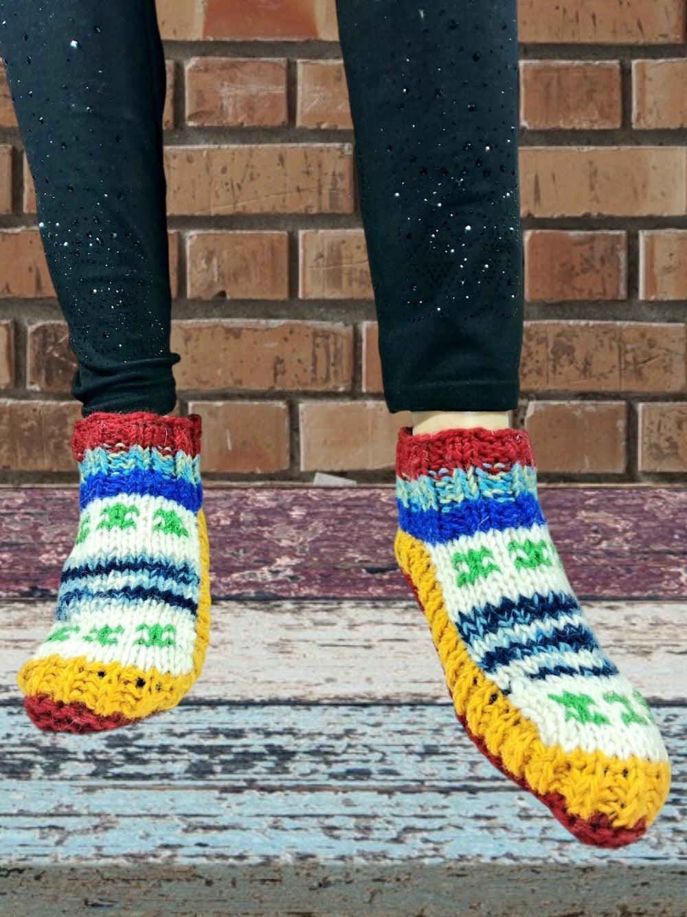 Hand Knitted Socks | Yak Wool Socks | Fleece Socks - ZANSKAR ARTS