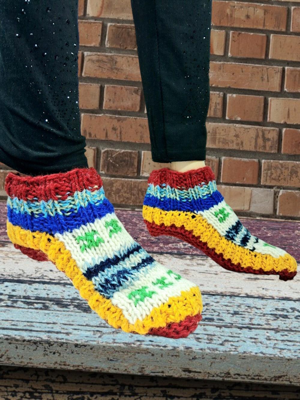 Hand Knitted Socks | Yak Wool Socks | Fleece Socks - ZANSKAR ARTS