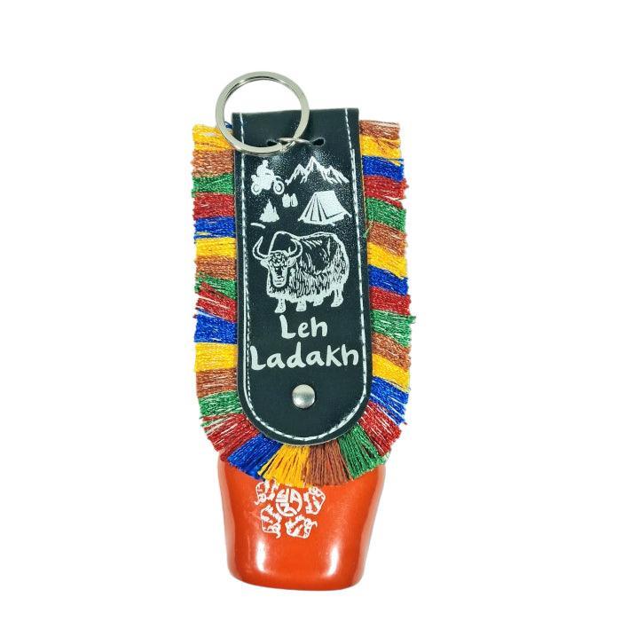 Swiss Cow Lucky Bell Keychain | Julley keychain | Ladakh Souvenirs - ZANSKAR ARTS