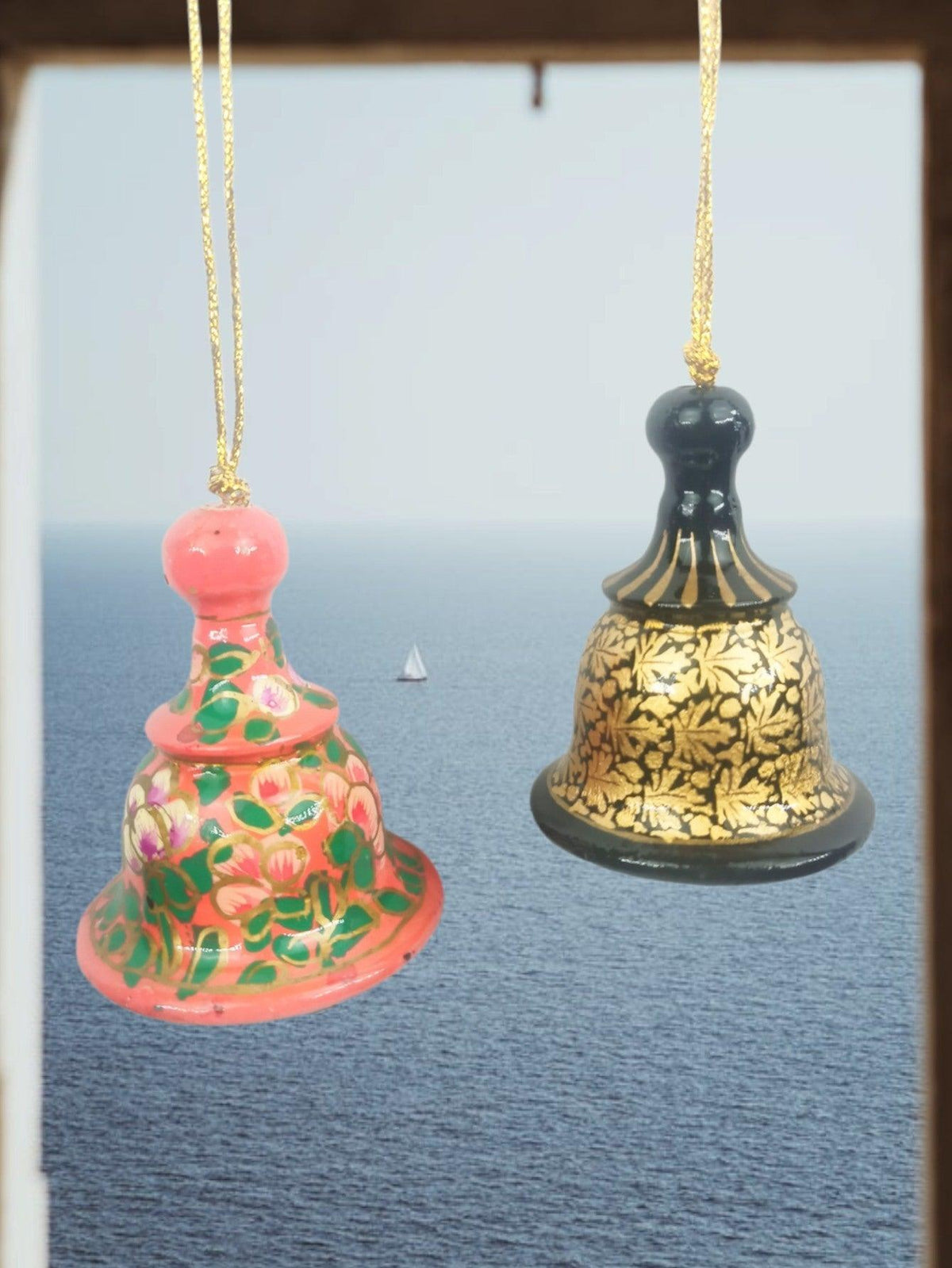 Bell Paper Box Hanging Bell | Paper Machie 2 Piece Bell | 2 Inch Bell