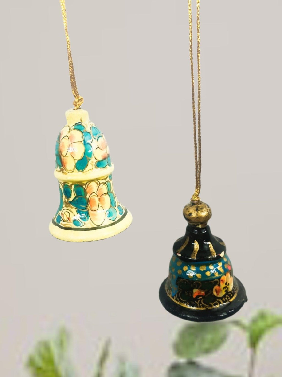 Bell Paper Box Hanging Bell | Paper Machie 2 Piece Bell | 2 Inch Bell