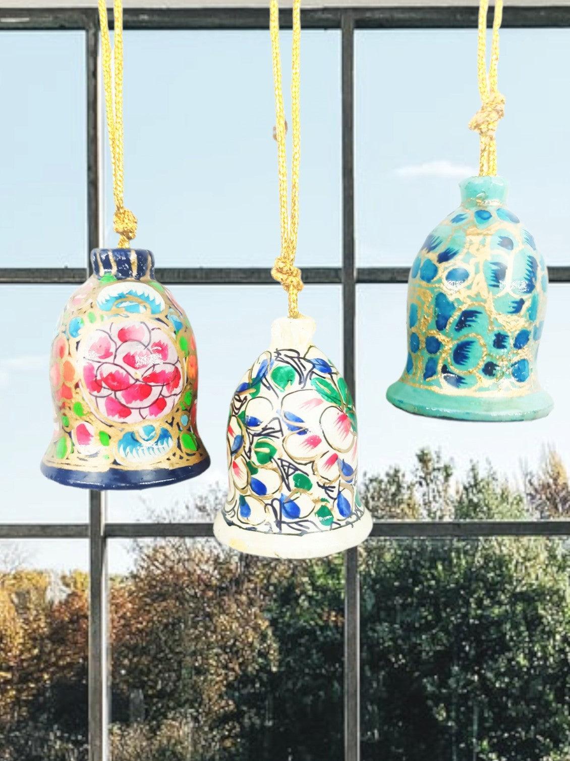 Hanging Bell | Paper Machie 3 Piece Bell | 1.5 Inch Bell