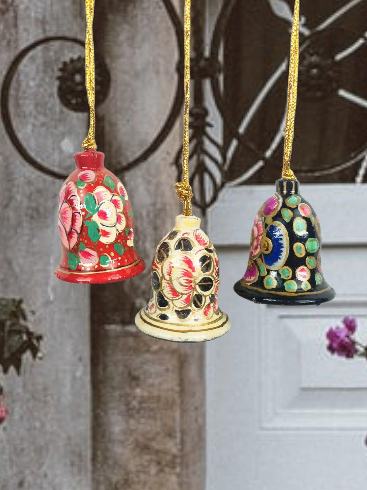 Hanging Bell | Paper Machie 3 Piece Bell | 1.5 Inch Bell