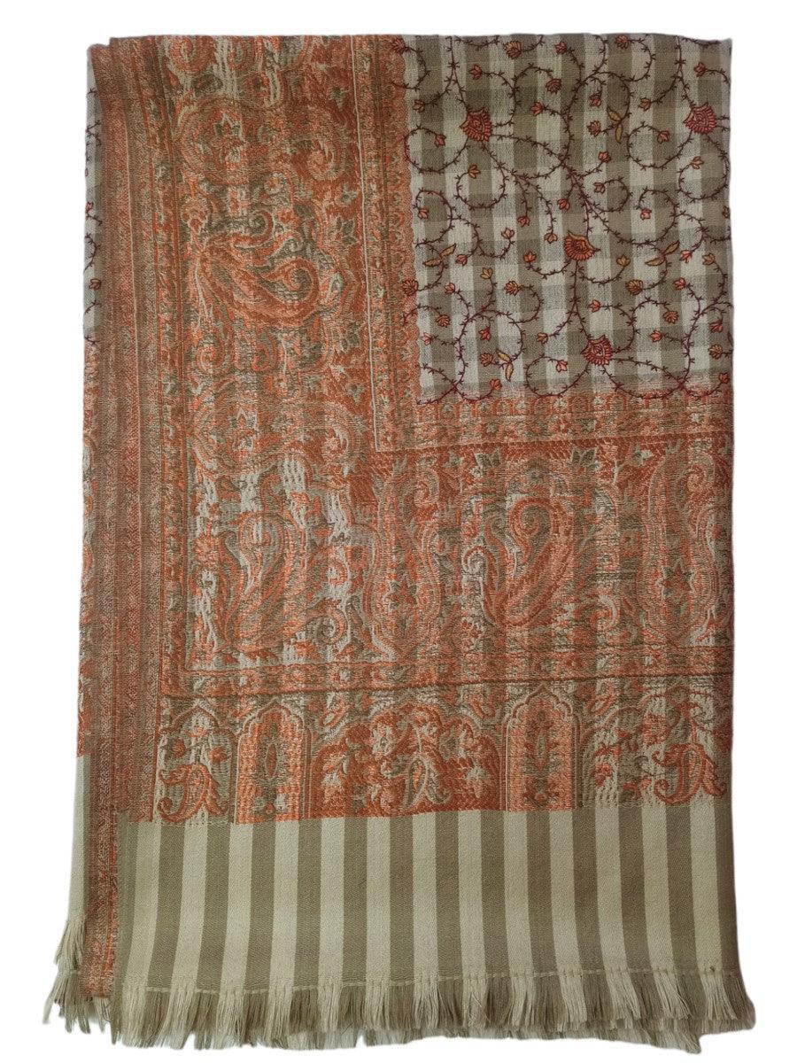 Needle Work Shawl | Woolen Shawl | Multicolor
