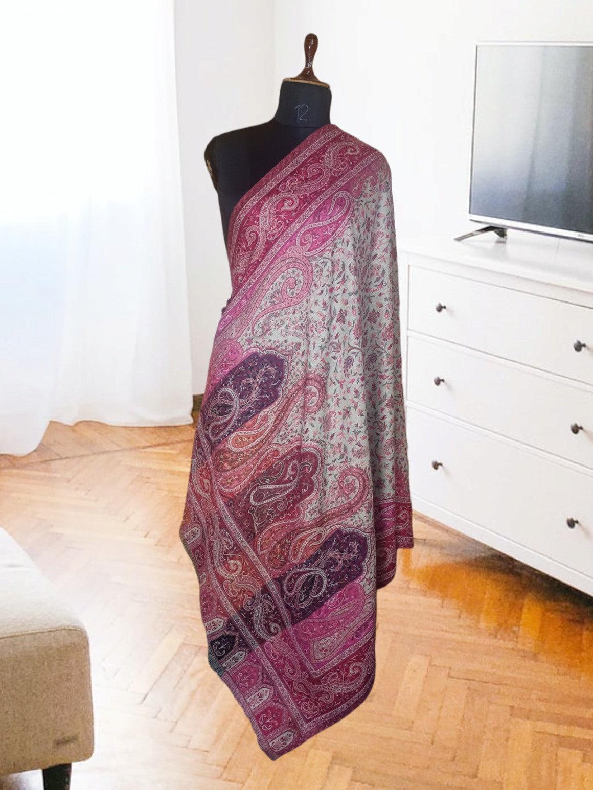 Kani Wool Shawl | Woolen Shawl | Multicolor - ZANSKAR ARTS