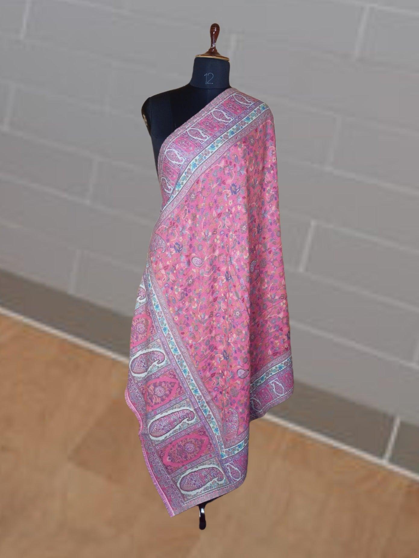 Kani Wool Shawl | Woolen Shawl | Multicolor - ZANSKAR ARTS