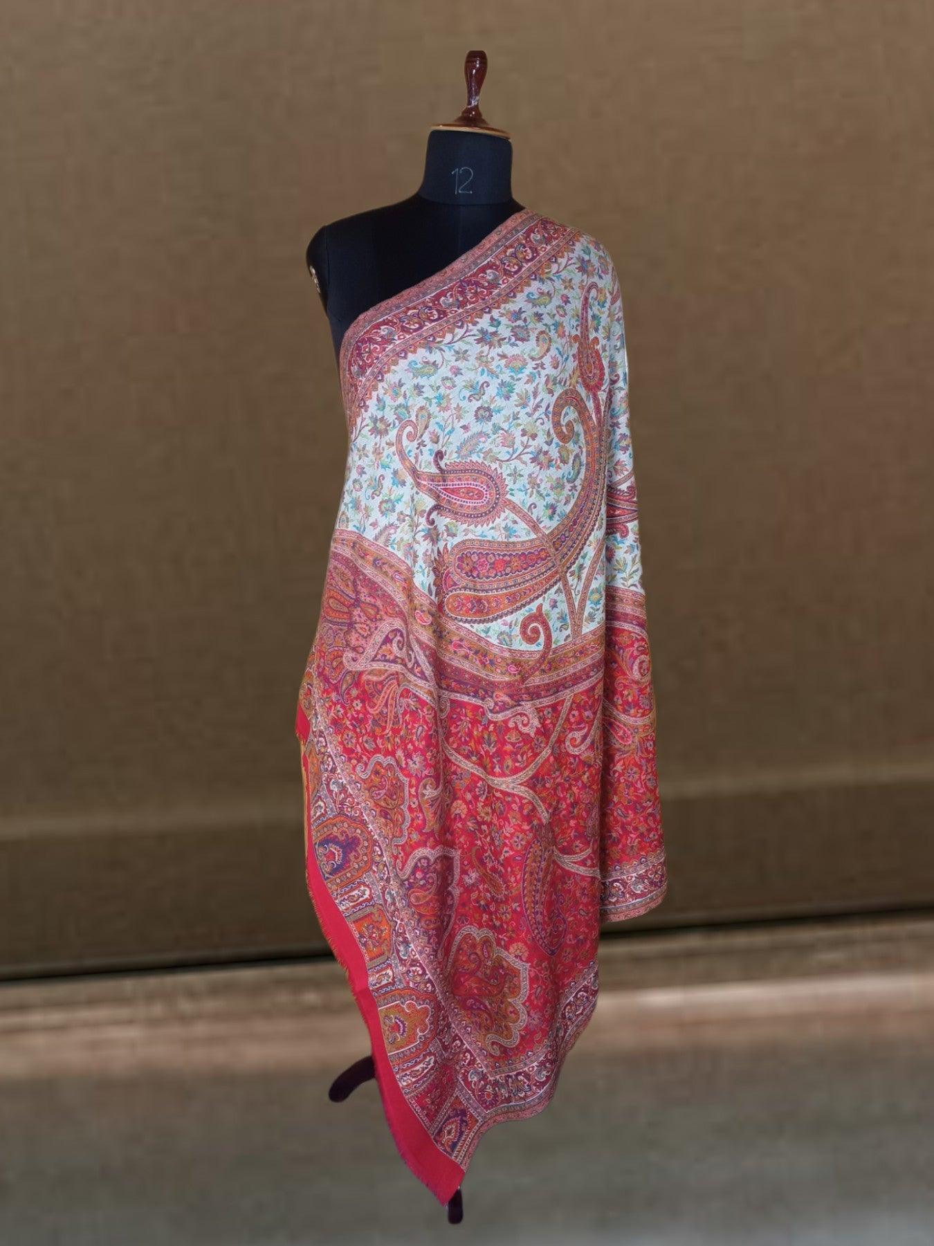 Kani Wool Shawl | Woolen Shawl | Multicolor - ZANSKAR ARTS