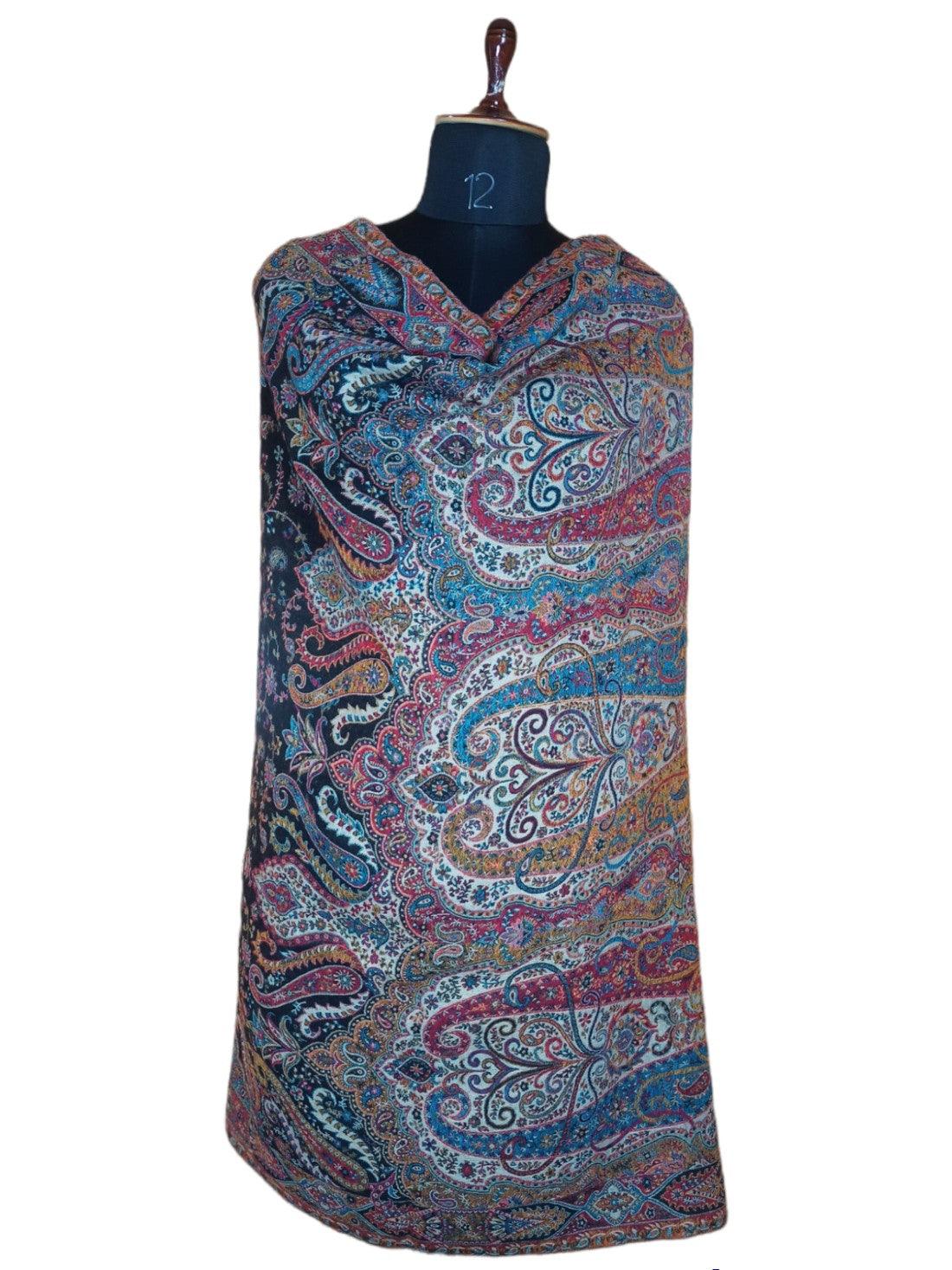Kani Wool Shawl | Woolen Shawl | Multicolor - ZANSKAR ARTS