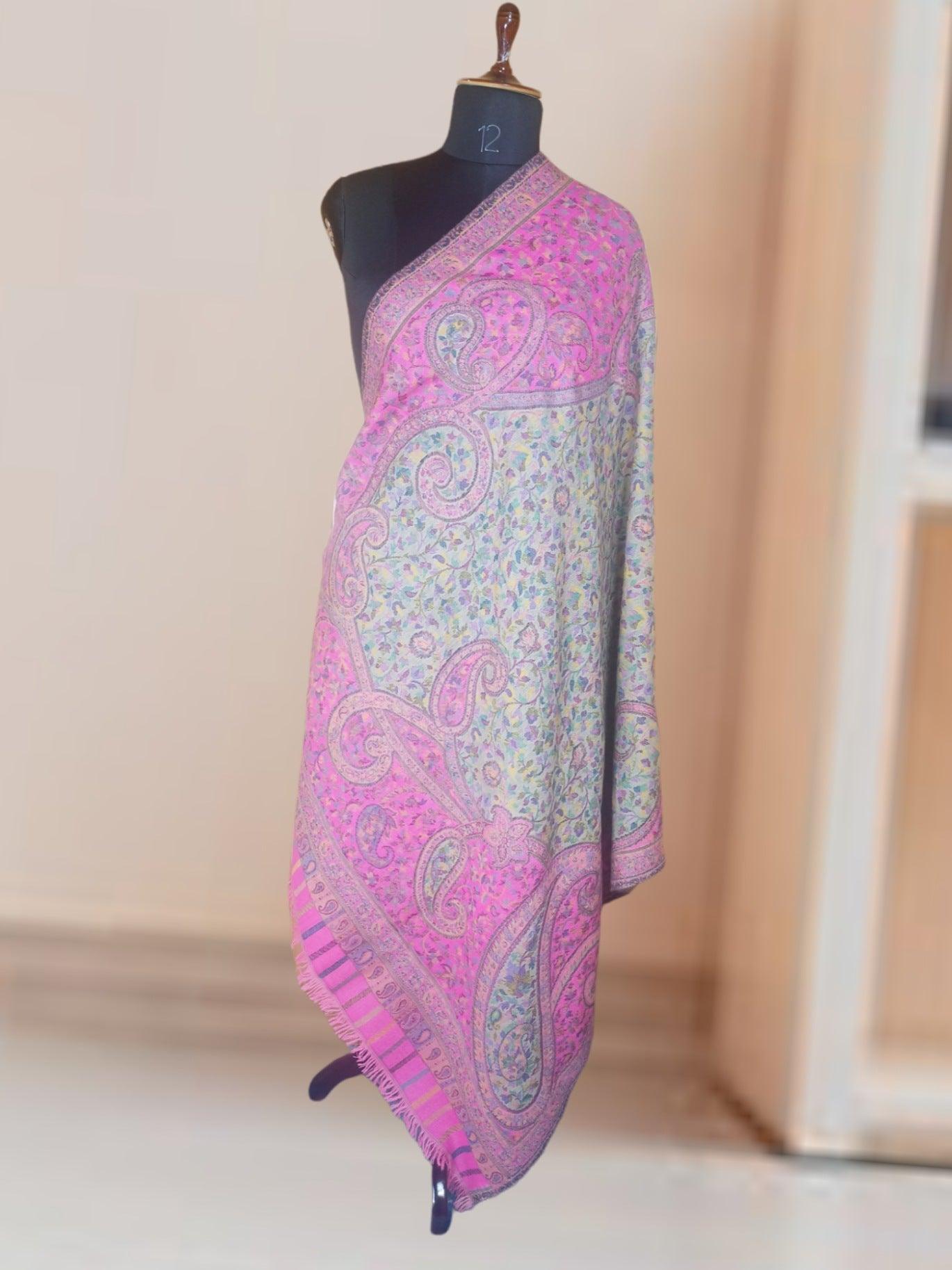 Kani Wool Shawl | Woolen Shawl | Multicolor - ZANSKAR ARTS