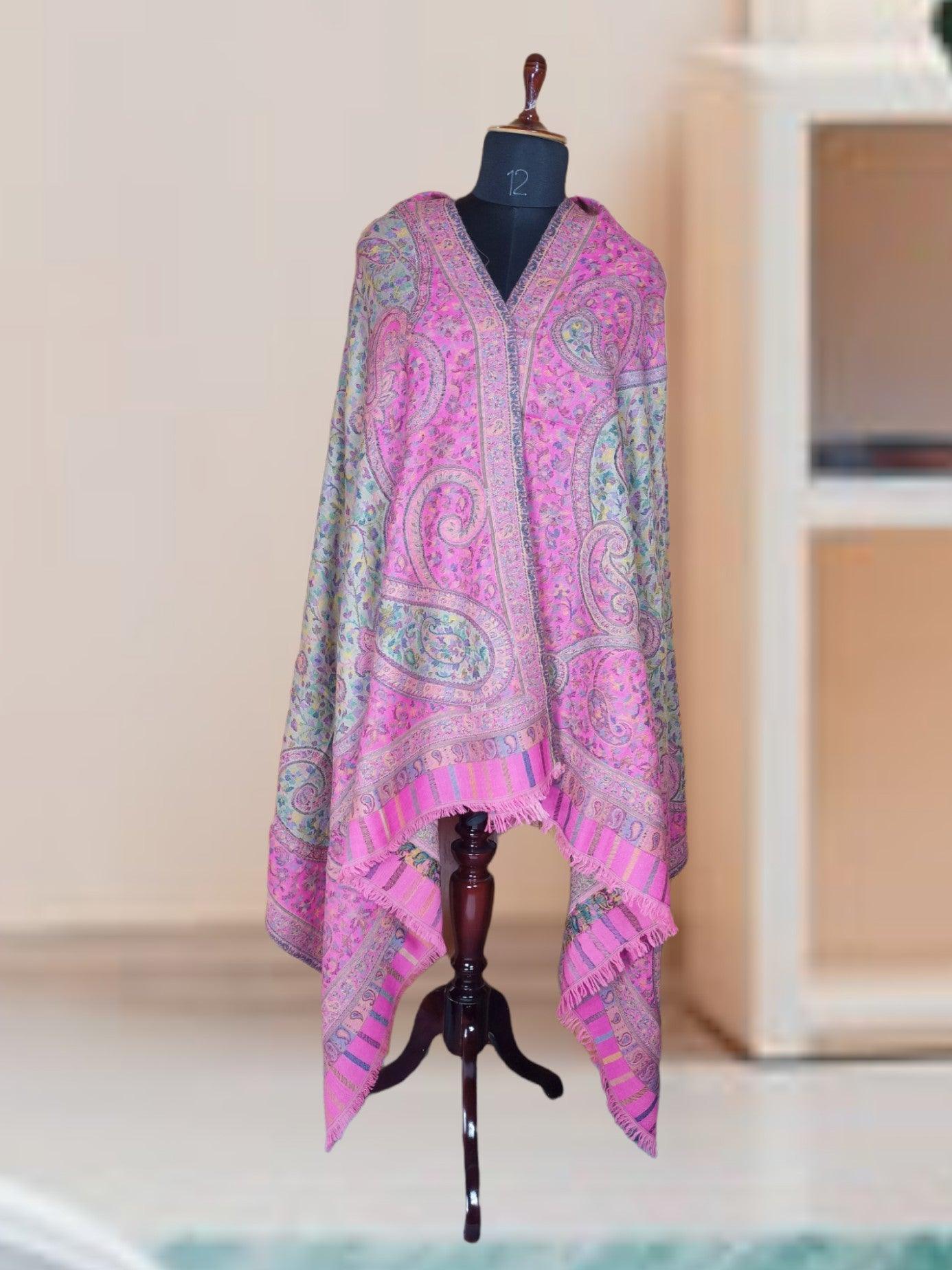 Kani Wool Shawl | Woolen Shawl | Multicolor - ZANSKAR ARTS