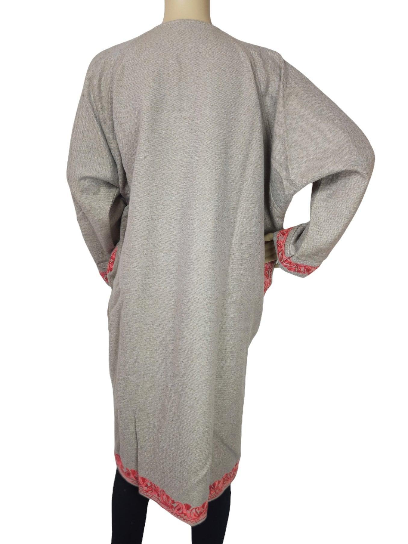 Women Yak Wool Faran | XXL Cream | V Neck