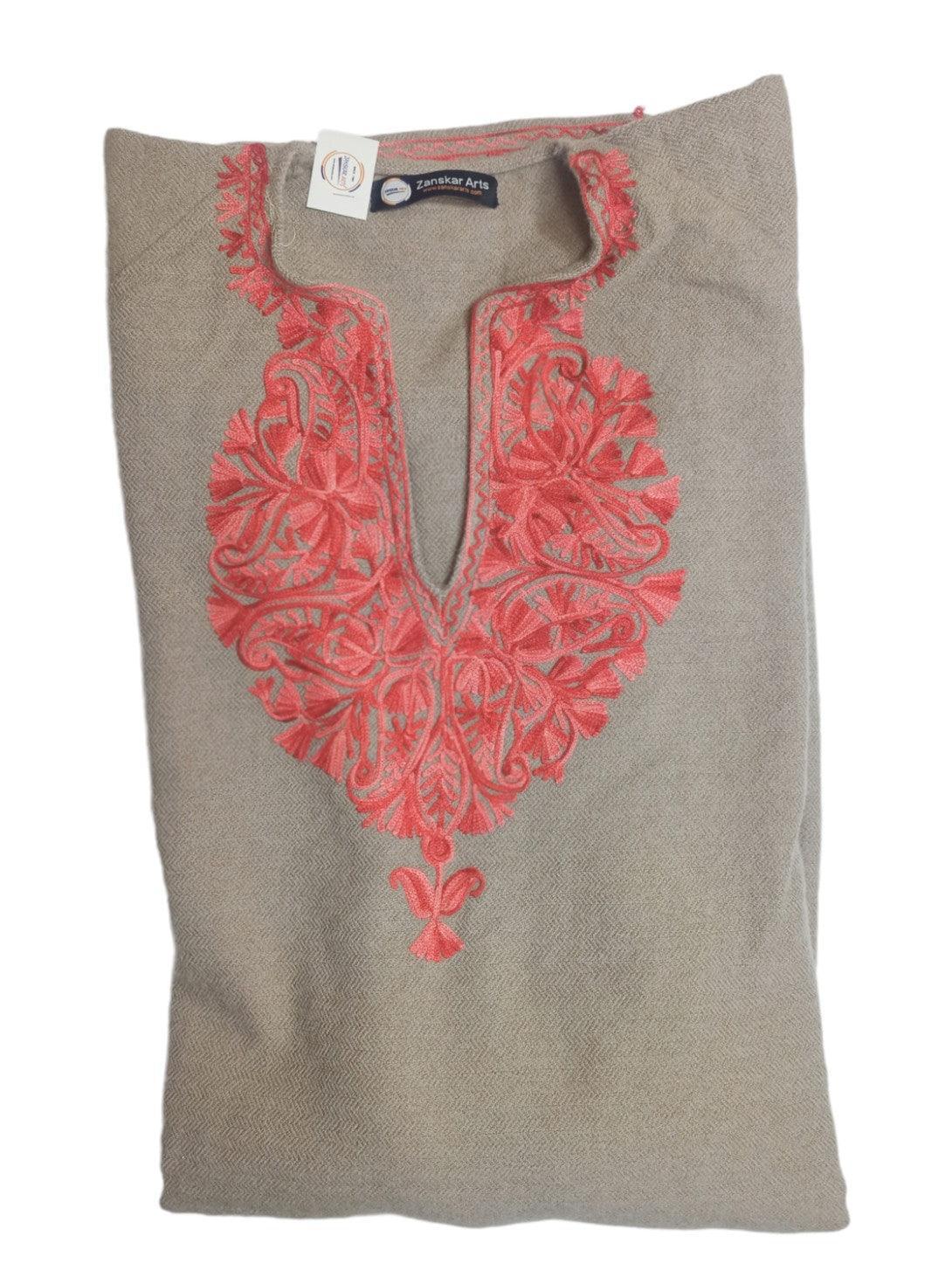 Women Yak Wool Faran | XXL Cream | V Neck