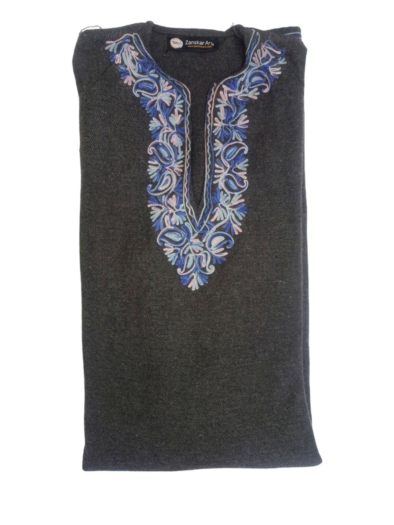 Women Yak Wool Faran | XL Grey | V Neck