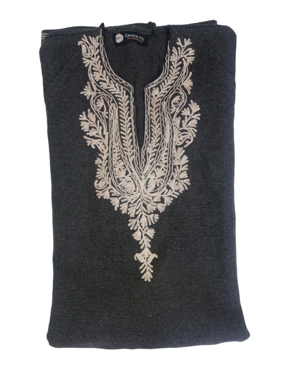 Women Yak Wool Faran | XL Grey | V Neck