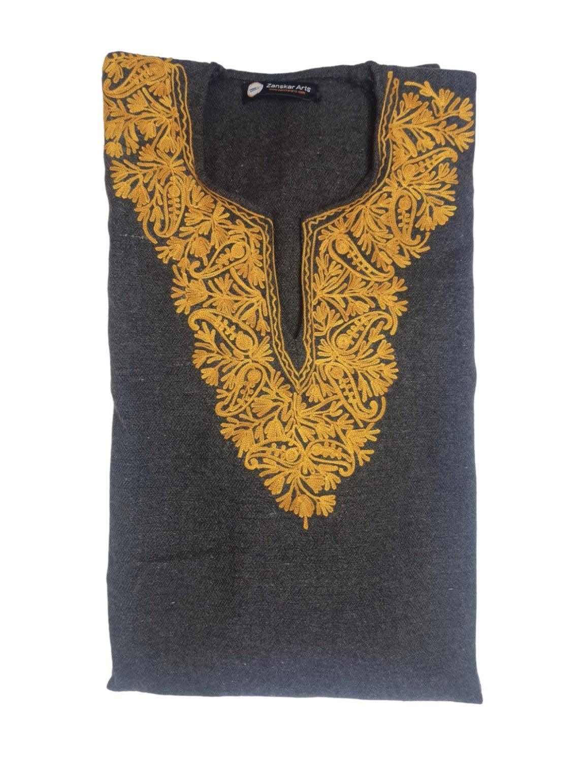 Women Yak Wool Faran | XL Grey | V Neck